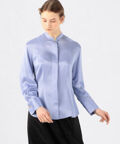 TOMORROWLAND / トゥモローランド シャツ・ブラウス | VINCE シルクサテン スタンドネックブラウス