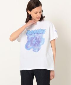 【別注】GANNI×TOMORROWLAND コットン プリントＴシャツ