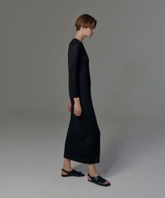 HARVEST KNIT LONG DRESS コットンレーヨン ロングニットワンピース