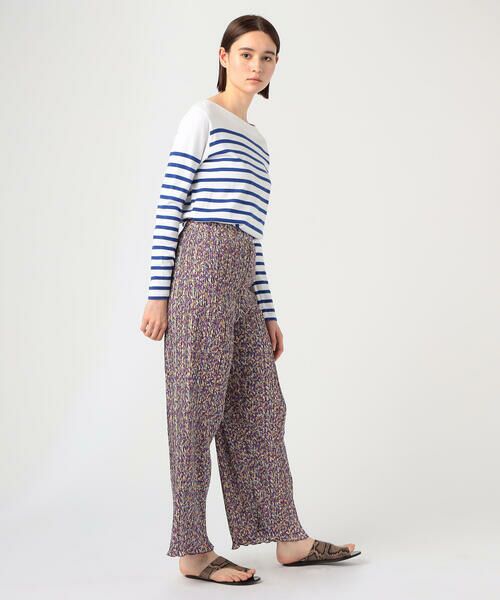 TOMORROWLAND / トゥモローランド その他パンツ | ポリエステルプリント プリーツパンツ | 詳細1