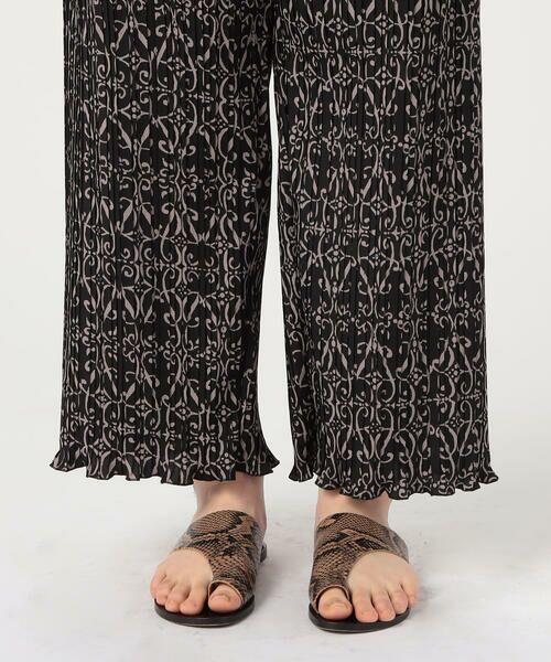 TOMORROWLAND / トゥモローランド その他パンツ | ポリエステルプリント プリーツパンツ | 詳細9