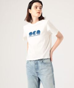 SEA NEW YORK WAVE コットン グラフィックロゴTシャツ