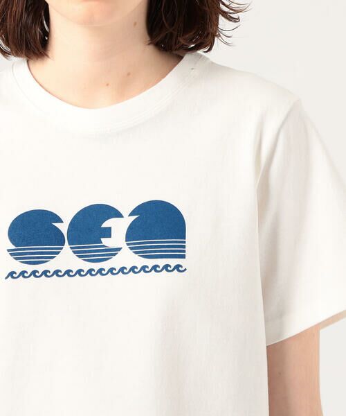 TOMORROWLAND / トゥモローランド Tシャツ | SEA NEW YORK WAVE コットン グラフィックロゴTシャツ | 詳細6