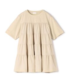 TOMORROWLAND / トゥモローランド カットソー | コットンジャージーコンビ ティアードプルオーバー