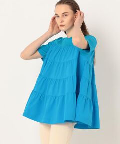 TOMORROWLAND / トゥモローランド カットソー | コットンジャージーコンビ ティアードプルオーバー