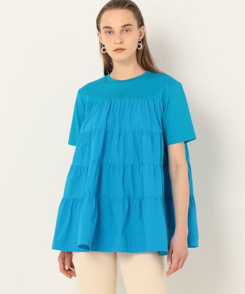 TOMORROWLAND / トゥモローランド カットソー | コットンジャージーコンビ ティアードプルオーバー | 詳細4