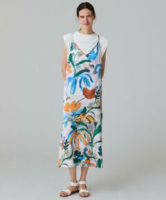 TOMORROWLAND / トゥモローランド ロング・マキシ丈ワンピース | オイルペイントフラワープリント キャミソールワンピース
