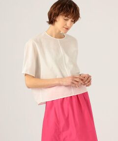 TOMORROWLAND / トゥモローランド シャツ・ブラウス | コットンリネンシアー クルーネックブラウス