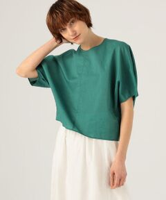 TOMORROWLAND / トゥモローランド シャツ・ブラウス | コットンリネンシアー クルーネックブラウス