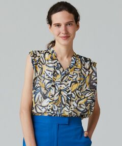 TOMORROWLAND / トゥモローランド シャツ・ブラウス | エテリーフプリント ボウタイブラウス