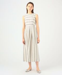 TOMORROWLAND / トゥモローランド ロング・マキシ丈ワンピース | エフェクトランダム ノースリーブワンピース