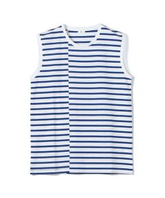 TOMORROWLAND / トゥモローランド Tシャツ | ファインコットン ノースリーブプルオーバー