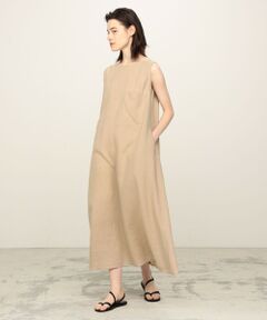 TOMORROWLAND / トゥモローランド ロング・マキシ丈ワンピース | リネンポプリン ノースリーブロングワンピース