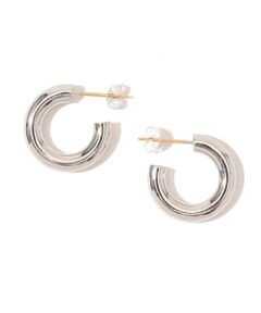 LAURA LOMBARDI Mini Hoops Platinum ピアス