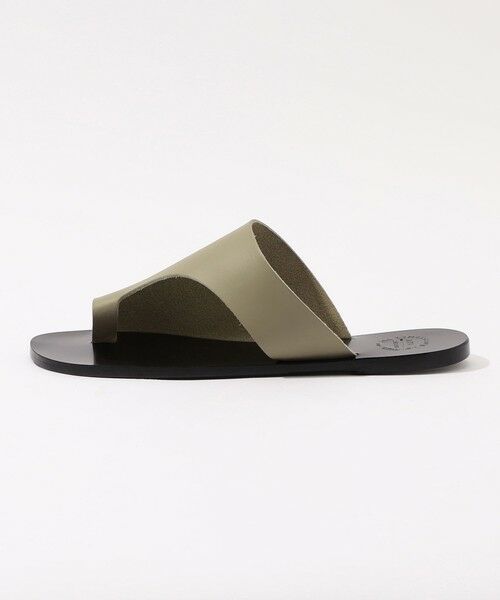 【販促販売】【週末限定安値】イタリア製　ATP ブラックサンダル　38(24.5センチ) 靴