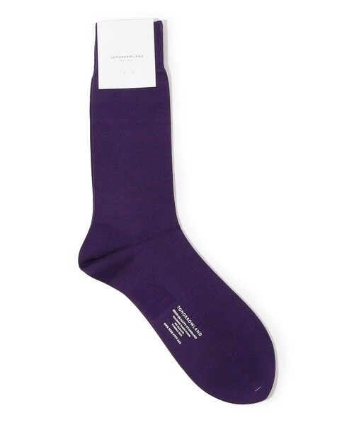 TOMORROWLAND / トゥモローランド ソックス | TOMORROWLAND シルクナイロン ソリッドソックス(73 ダークパープル)