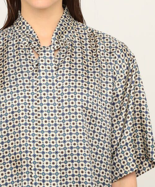 TOMORROWLAND / トゥモローランド シャツ・ブラウス | クレスタプリント ボウタイブラウス | 詳細8