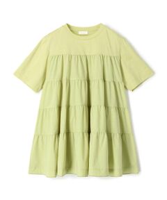 TOMORROWLAND / トゥモローランド カットソー | コットンジャージーコンビ ティアードプルオーバー