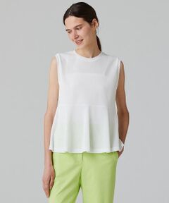 TOMORROWLAND / トゥモローランド カットソー | メッシュレース ペプラムプルオーバー