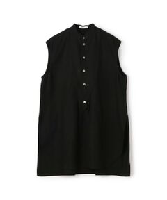 TOMORROWLAND / トゥモローランド シャツ・ブラウス | セルロースリネンコットンニドム ノースリーブチュニックシャツ