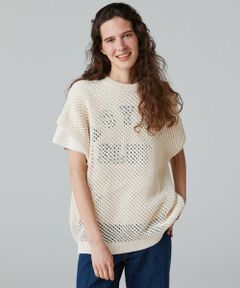 TOMORROWLAND / トゥモローランド ニット・セーター | メッシュコットン クルーネックベスト