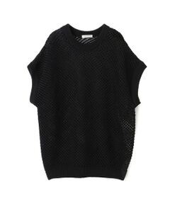 TOMORROWLAND / トゥモローランド ニット・セーター | メッシュコットン クルーネックベスト