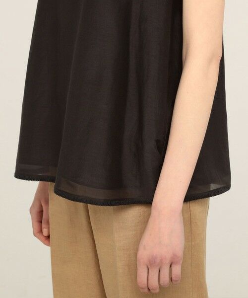 TOMORROWLAND / トゥモローランド シャツ・ブラウス | コットンシルクローン アメリカンスリーブブラウス | 詳細11