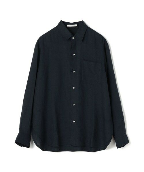 TOMORROWLAND / トゥモローランド シャツ・ブラウス | リネンレギュラーカラーシャツ(69 ネイビー)