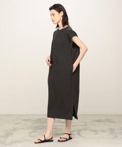 TOMORROWLAND / トゥモローランド ロング・マキシ丈ワンピース | リブコンビフレンチリネン フレンチスリーブワンピース
