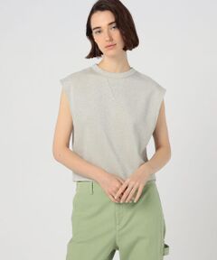 TOMORROWLAND / トゥモローランド カットソー | コットンポリエステルナイロンフリース ノースリーブプルオーバー