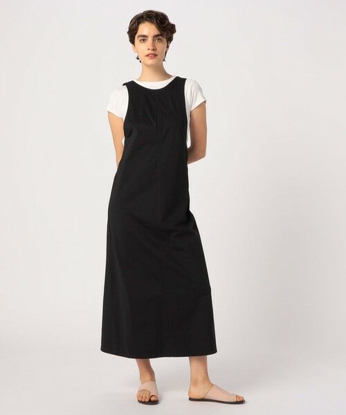TOMORROWLAND / トゥモローランド ロング・マキシ丈ワンピース | ハイゲージトリコット アメリカンスリーブワンピース | 詳細9