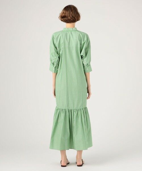 TOMORROWLAND / トゥモローランド ロング・マキシ丈ワンピース | コットンブロードストライプ ティアードワンピース | 詳細3