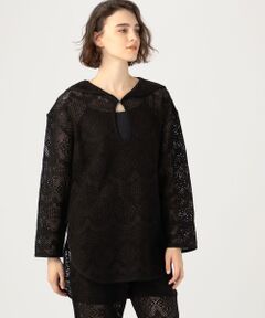 TOMORROWLAND / トゥモローランド シャツ・ブラウス | コットンクロシェ セーラーカラープルオーバー