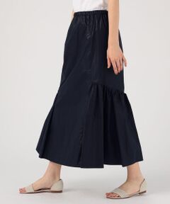 TOMORROWLAND / トゥモローランド ロング・マキシ丈スカート | コーティングコットン アシンメトリーギャザースカート