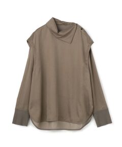TOMORROWLAND / トゥモローランド シャツ・ブラウス | フォブリルスモーキーサテン ハイネックブラウス
