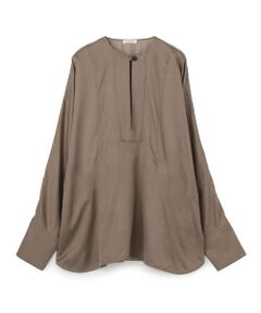 TOMORROWLAND / トゥモローランド シャツ・ブラウス | フィブリルスモーキーサテン キーホールブラウス