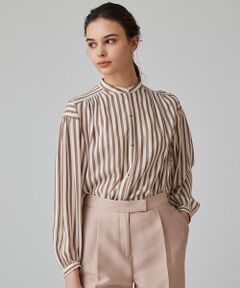 TOMORROWLAND / トゥモローランド シャツ・ブラウス | トラックストライプ スタンドカラーブラウス