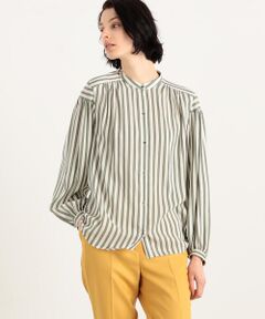 TOMORROWLAND / トゥモローランド シャツ・ブラウス | トラックストライプ スタンドカラーブラウス