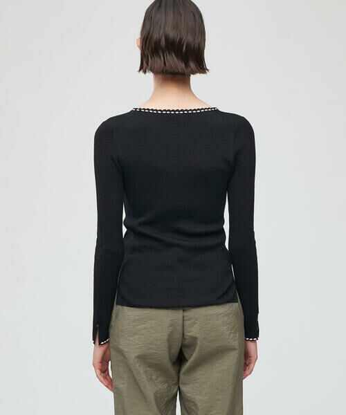 TOMORROWLAND / トゥモローランド ニット・セーター | パールリブ Vネックプルオーバー | 詳細4