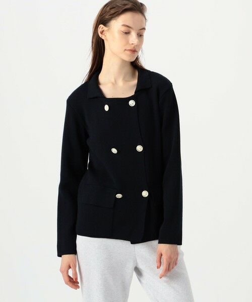 TOMORROWLAND / トゥモローランド その他アウター | Le minor ダブルブレスト ニットジャケット | 詳細2