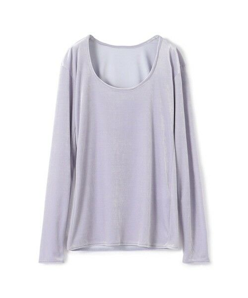 TOMORROWLAND / トゥモローランド カットソー | inner piece ベロアジャージー カットソー(71 ライトパープル)