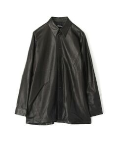 EURO GOAT LEATHER SHIRT JACKET レザー シャツジャケット