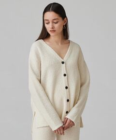 TOMORROWLAND / トゥモローランド カーディガン・ボレロ | エクストラファインウールブークレー Vネックカーディガン
