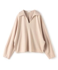 TOMORROWLAND / トゥモローランド カットソー | ウォッシャブルスムース スキッパープルオーバー