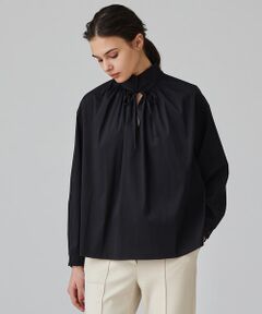 TOMORROWLAND / トゥモローランド シャツ・ブラウス | ストレッチブロード ハイネックブラウス