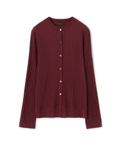 TOMORROWLAND / トゥモローランド カーディガン・ボレロ | カシミヤシルクリブ クルーネックカーディガン