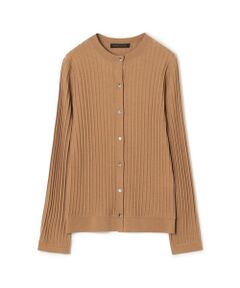 TOMORROWLAND / トゥモローランド カーディガン・ボレロ | カシミヤシルクリブ クルーネックカーディガン