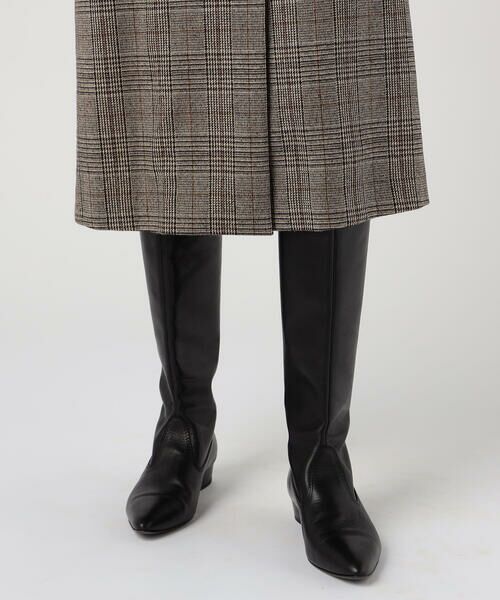 トゥモローランド　シックグレンチェック カシュクールジャンパースカート2022AW商品