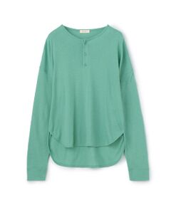 TOMORROWLAND / トゥモローランド カットソー | コットンカシミヤサーキュラーリブ ヘンリーネックプルオーバー