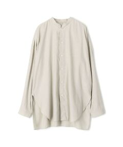 TOMORROWLAND / トゥモローランド シャツ・ブラウス | コットンレーヨンローン バンドカラーシャツ